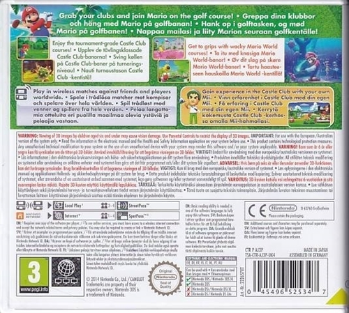 Mario Golf World Tour - Nintendo 3DS Spil (A Grade) (Genbrug)